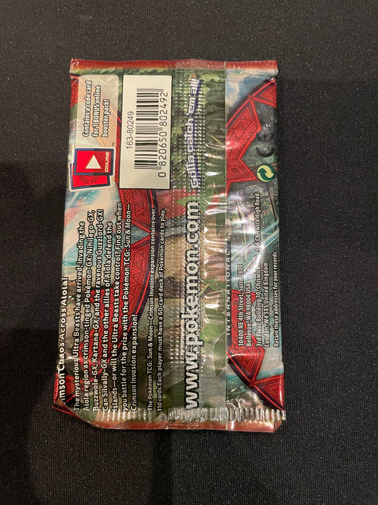 Sun and Moon Crimson Invasion Booster Pack ( Single )